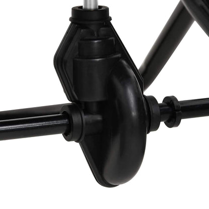 vidaXL Spreader | Black | Steel, PVC | Medium | Height-Adjustable - White