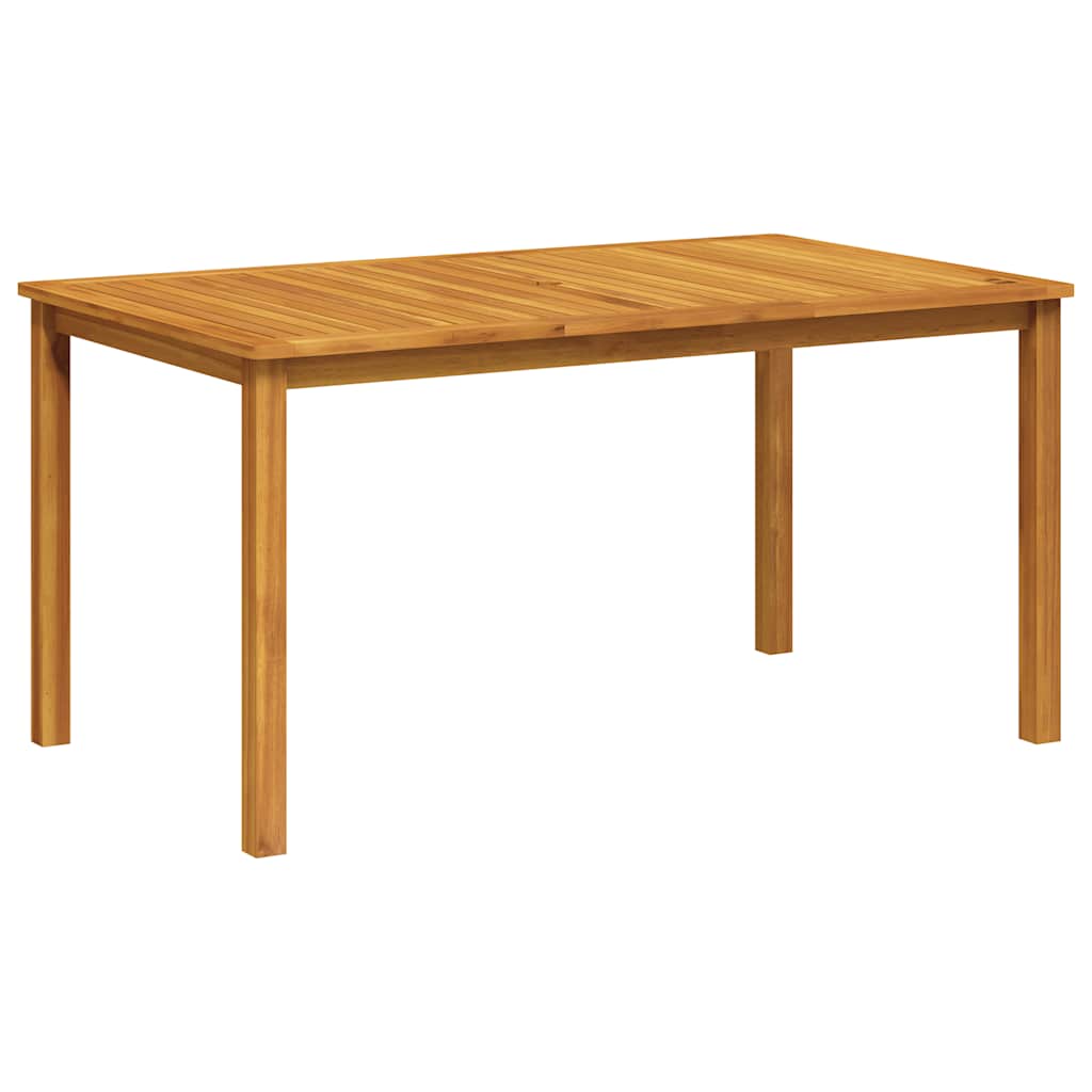 vidaXL Garden Table 150x90x74 cm Solid Acacia Wood - Brown
