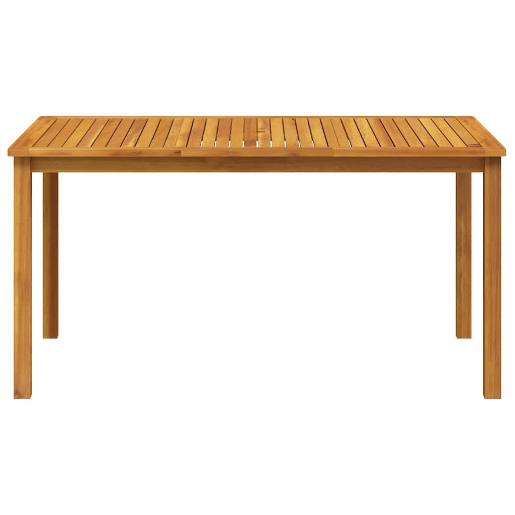 vidaXL Garden Table 150x90x74 cm Solid Acacia Wood - Brown