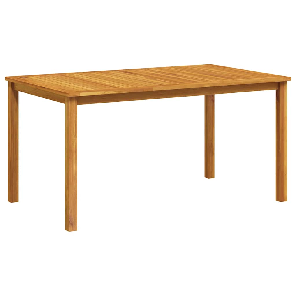 vidaXL Garden Table 150x90x74 cm Solid Acacia Wood - Brown