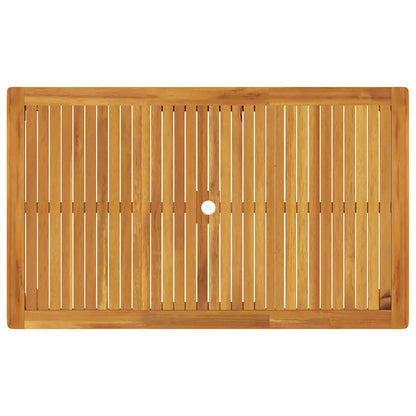 vidaXL Garden Table 150x90x74 cm Solid Acacia Wood - Brown
