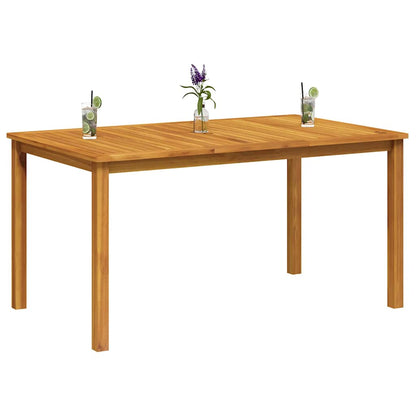 vidaXL Garden Table 150x90x74 cm Solid Acacia Wood - Brown
