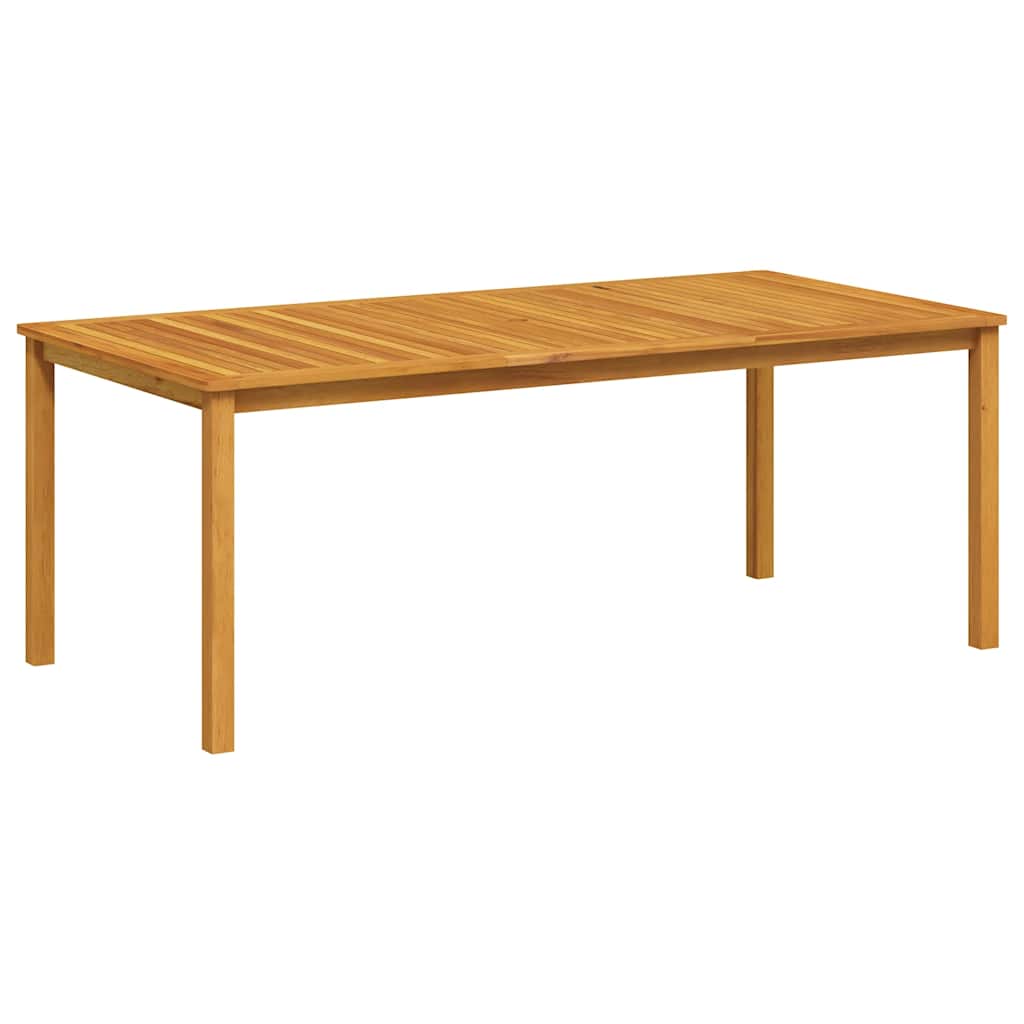 vidaXL Garden Table 200x100x74 cm Solid Acacia Wood - Brown
