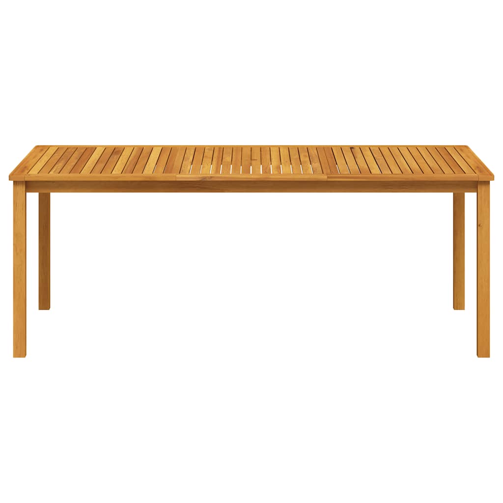 vidaXL Garden Table 200x100x74 cm Solid Acacia Wood - Brown