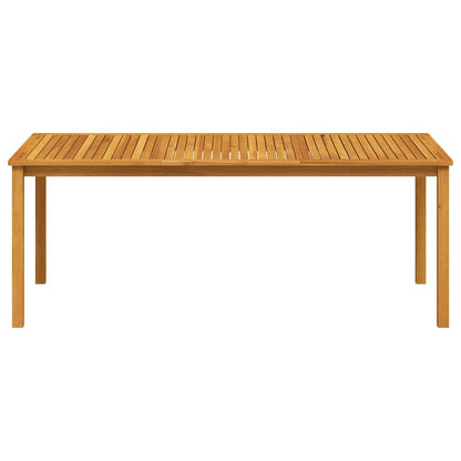 vidaXL Garden Table 200x100x74 cm Solid Acacia Wood - Brown