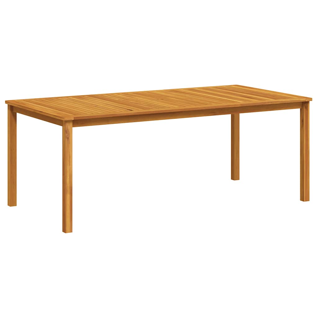 vidaXL Garden Table 200x100x74 cm Solid Acacia Wood - Brown