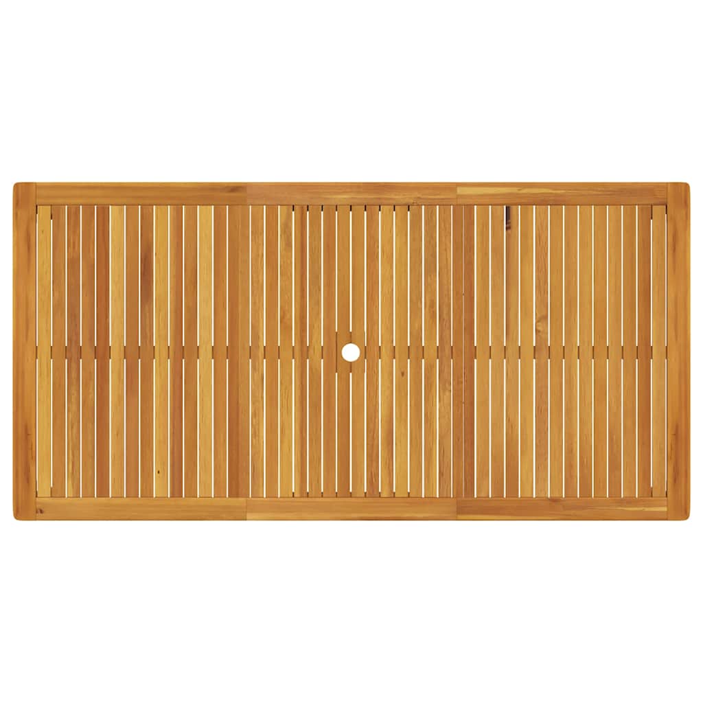vidaXL Garden Table 200x100x74 cm Solid Acacia Wood - Brown