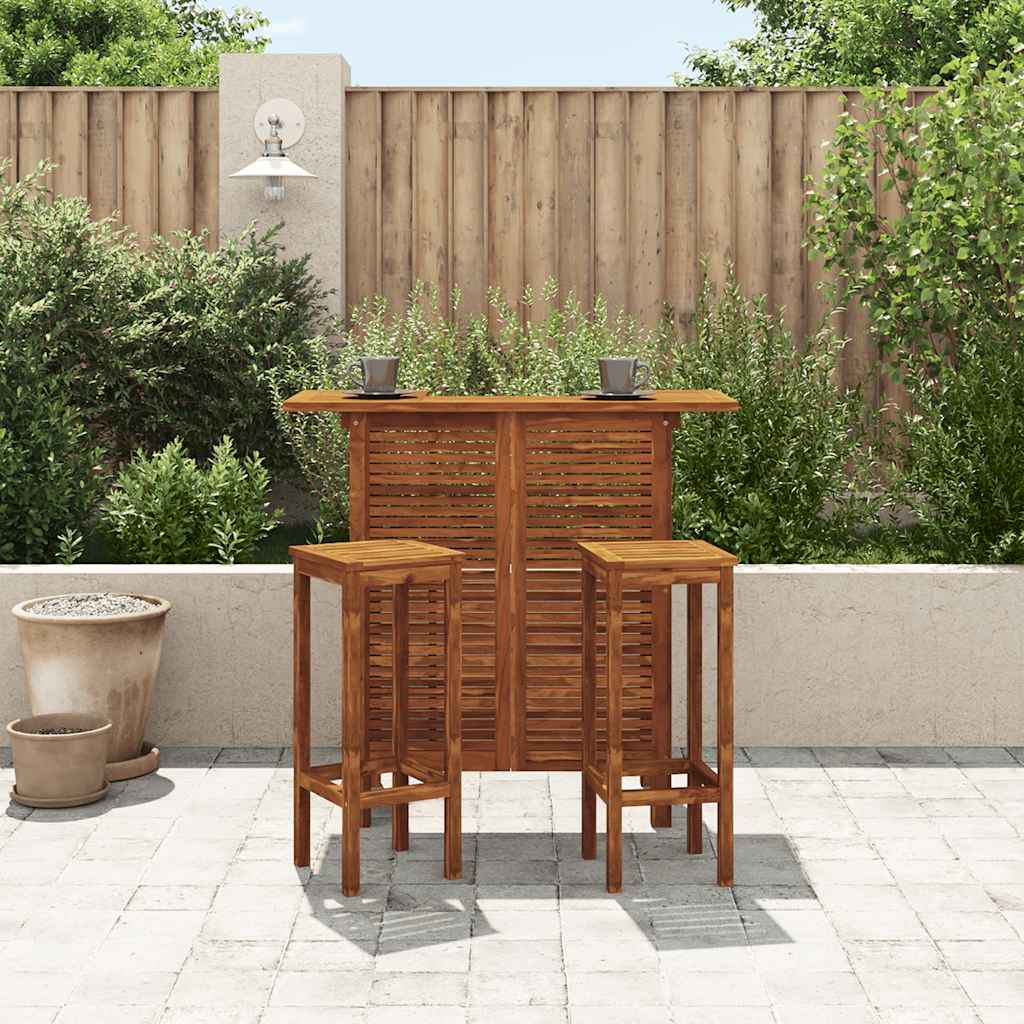 vidaXL Bar Table 110x50x105 cm Solid Acacia Wood - Brown