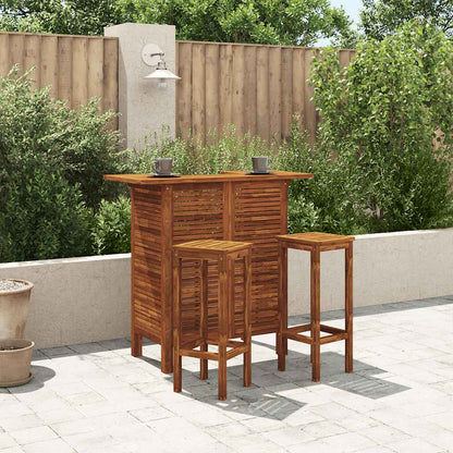 vidaXL Bar Table 110x50x105 cm Solid Acacia Wood - Brown