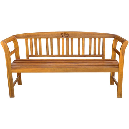 44131 vidaXL Garden Bench 157 cm Solid Acacia Wood - Brown