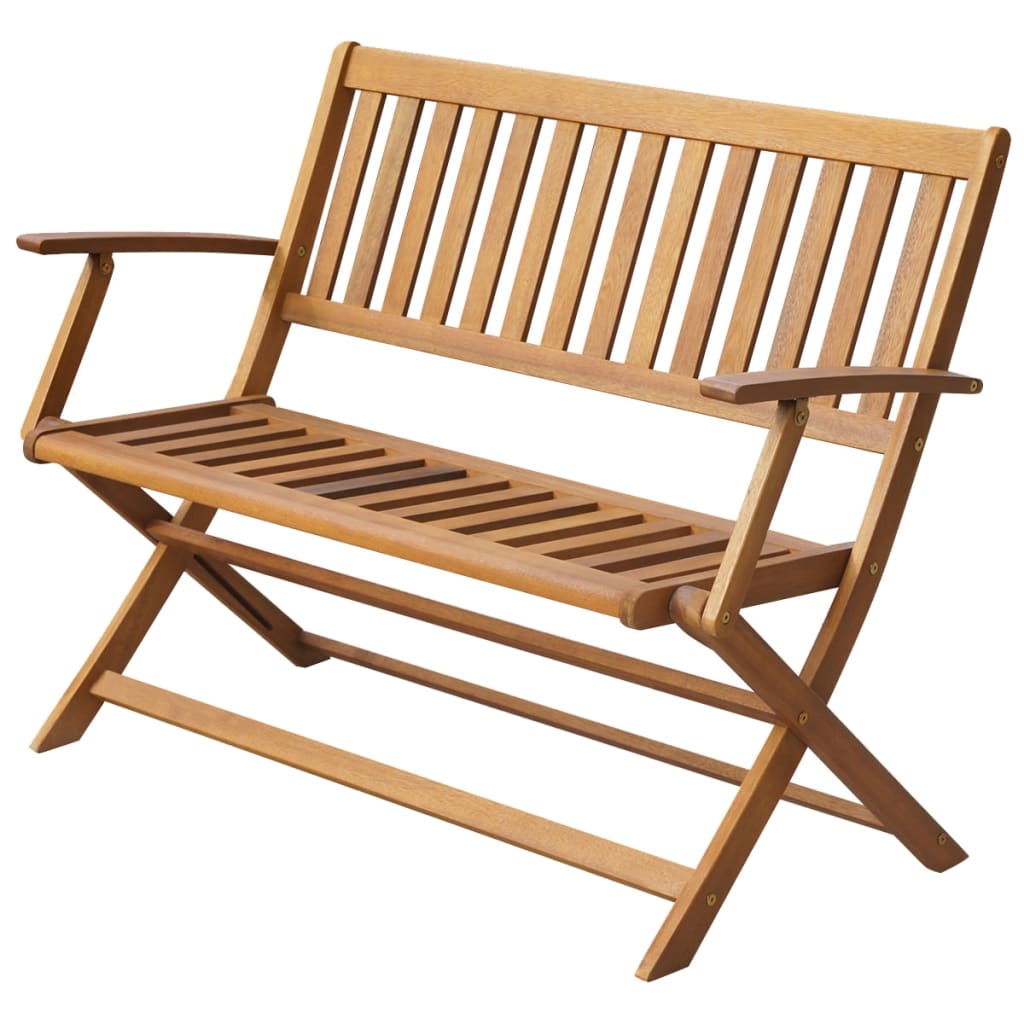 vidaXL Garden Bench 120 cm Solid Acacia Wood - Brown