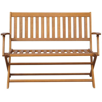 vidaXL Garden Bench 120 cm Solid Acacia Wood - Brown