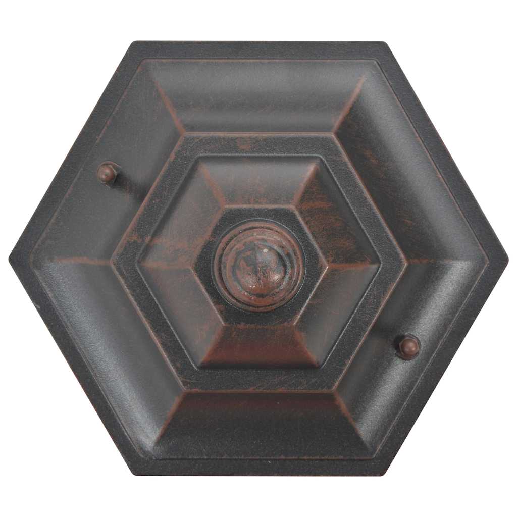 vidaXL Garden Post Lights 6 pcs E27 110 cm Aluminium Bronze - Brown