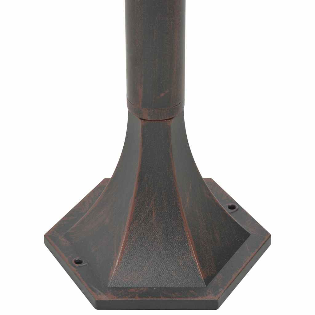 vidaXL Garden Post Lights 6 pcs E27 110 cm Aluminium Bronze - Brown