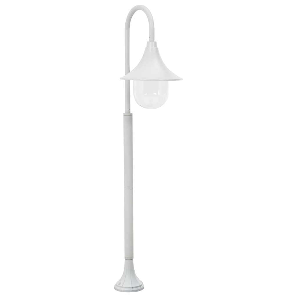 vidaXL Garden Post Light E27 120 cm Aluminium White