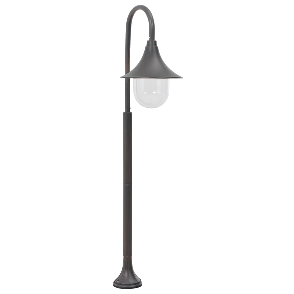 vidaXL Garden Post Light E27 120 cm Aluminium Bronze - Brown