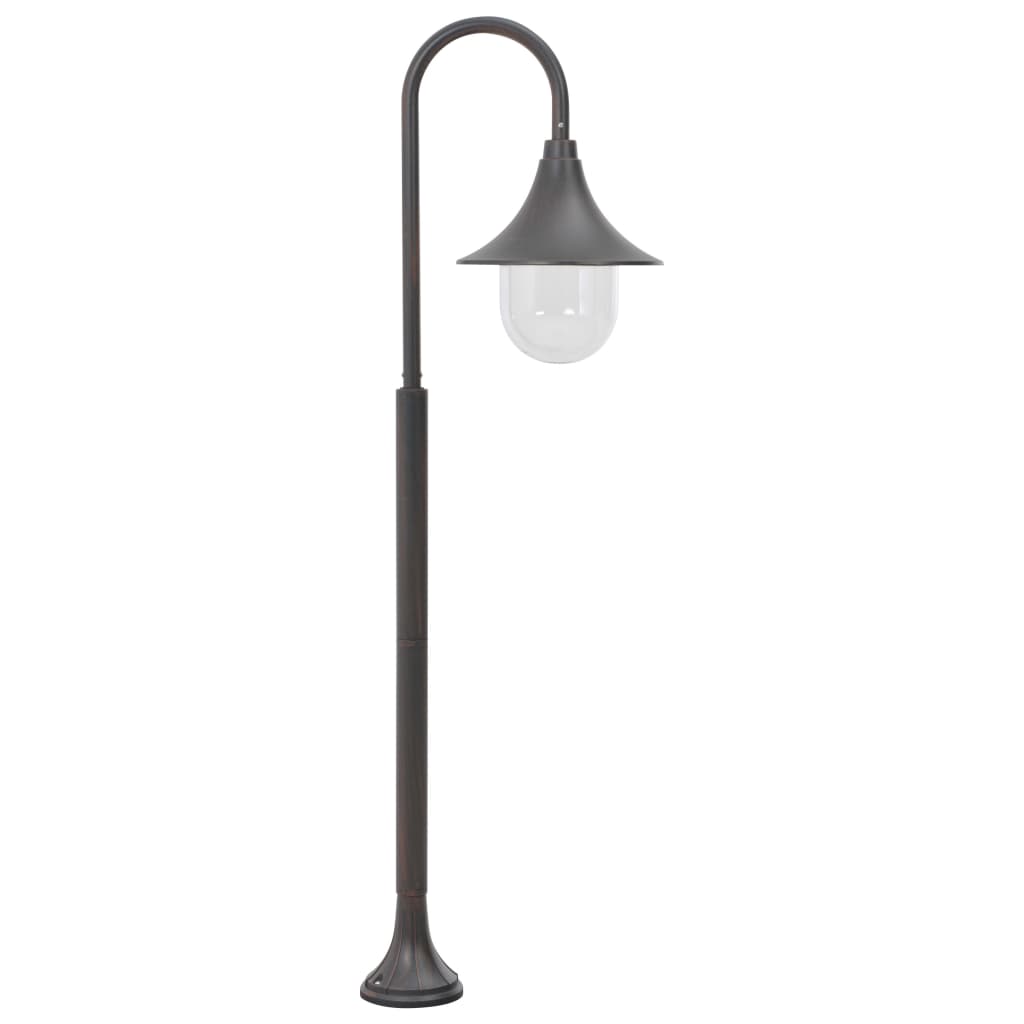 vidaXL Garden Post Light E27 120 cm Aluminium Bronze - Brown