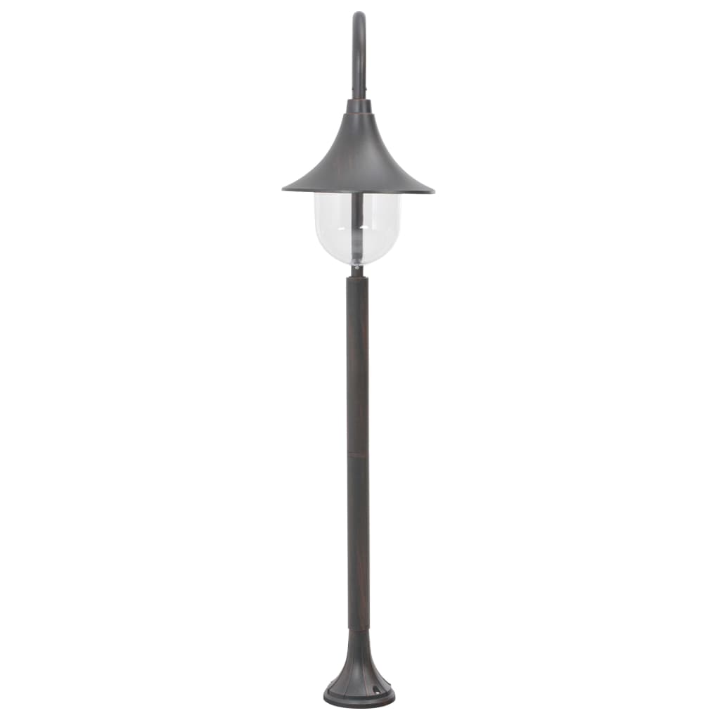 vidaXL Garden Post Light E27 120 cm Aluminium Bronze - Brown