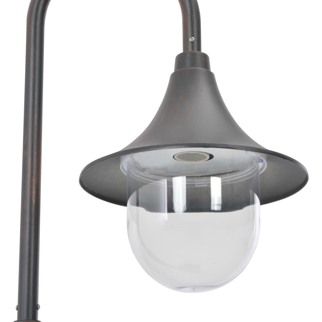 vidaXL Garden Post Light E27 120 cm Aluminium Bronze - Brown