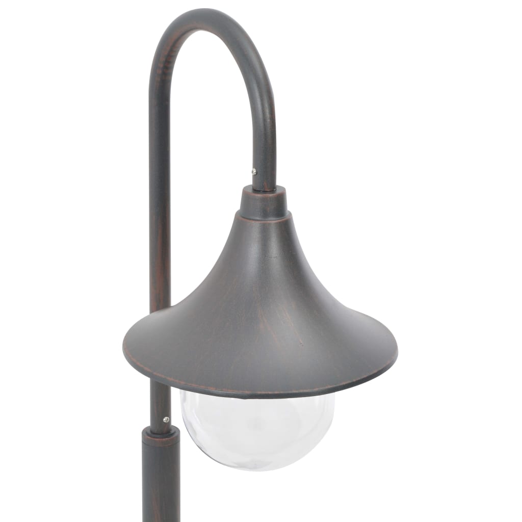 vidaXL Garden Post Light E27 120 cm Aluminium Bronze - Brown