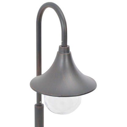 vidaXL Garden Post Light E27 120 cm Aluminium Bronze - Brown