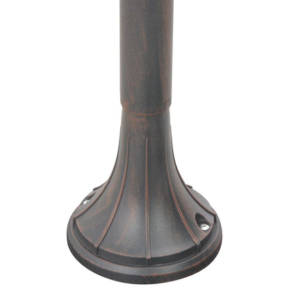 vidaXL Garden Post Light E27 120 cm Aluminium Bronze - Brown