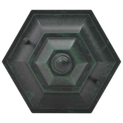vidaXL Garden Post Lights 6 pcs E27 110 cm Aluminium Dark Green