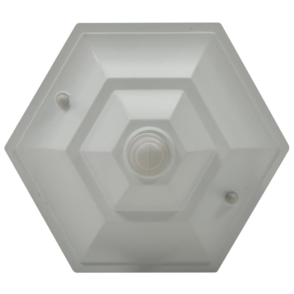 vidaXL Garden Post Lights 6 pcs E27 110 cm Aluminium White