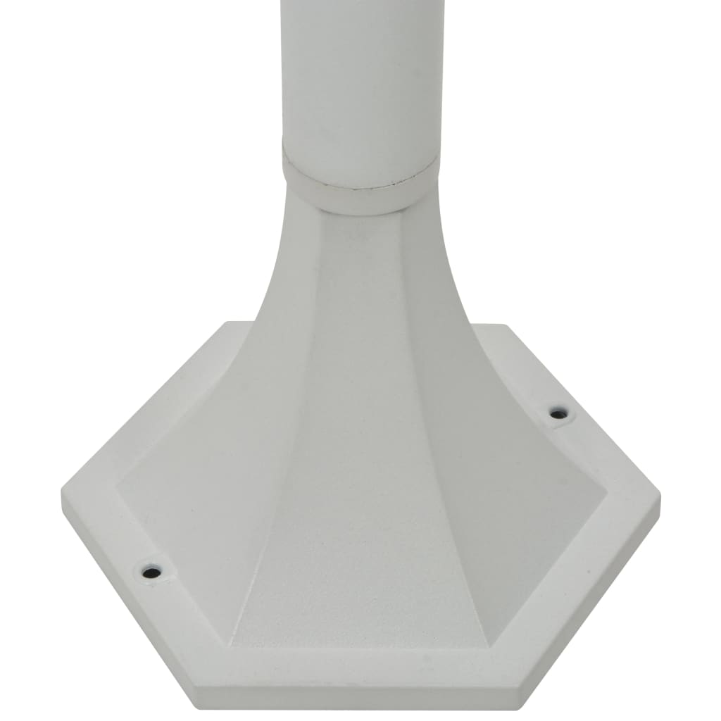 vidaXL Garden Post Lights 6 pcs E27 110 cm Aluminium White
