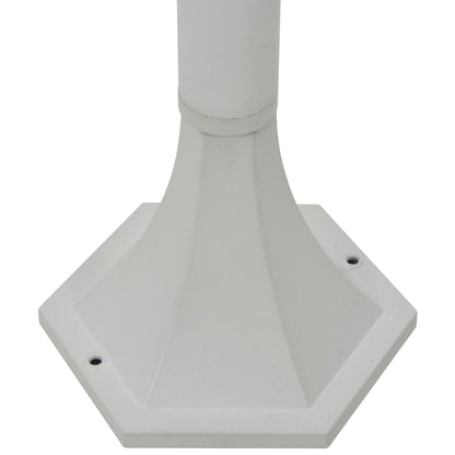 vidaXL Garden Post Lights 6 pcs E27 110 cm Aluminium White