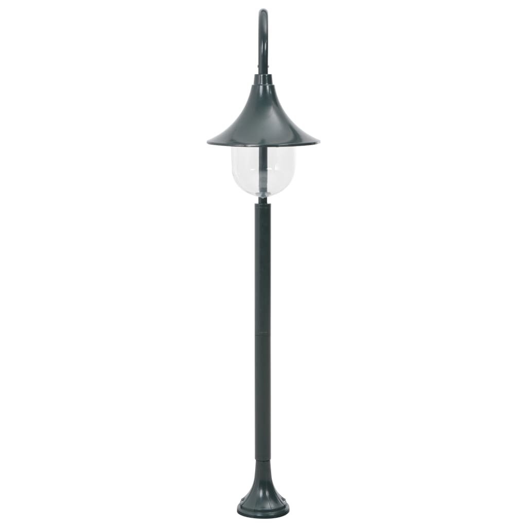 vidaXL Garden Post Light E27 120 cm Aluminium Dark Green