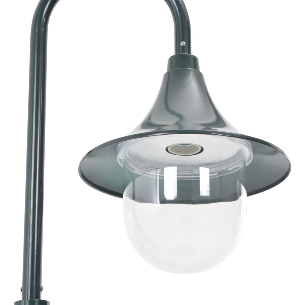 vidaXL Garden Post Light E27 120 cm Aluminium Dark Green