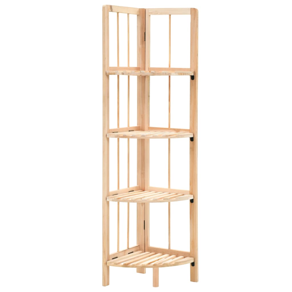 vidaXL Corner Shelf Cedar Wood 27x27x110 cm - Beige