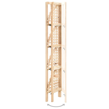 vidaXL Corner Shelf Cedar Wood 27x27x110 cm - Beige