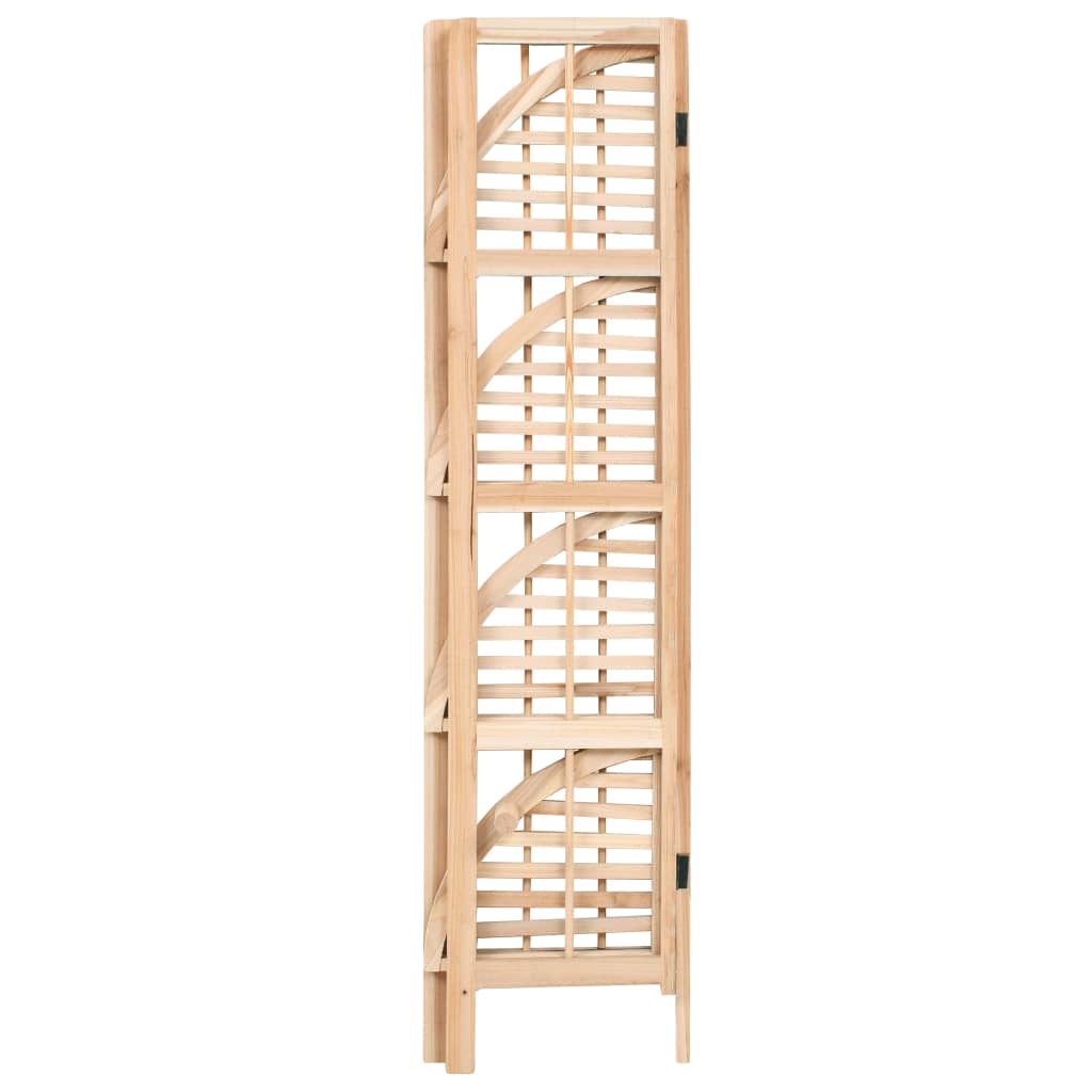 vidaXL Corner Shelf Cedar Wood 27x27x110 cm - Beige
