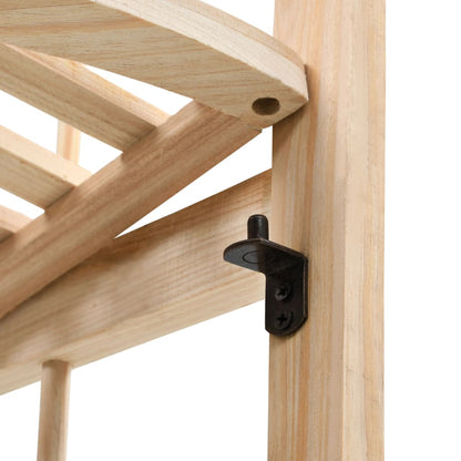 vidaXL Corner Shelf Cedar Wood 27x27x110 cm - Beige