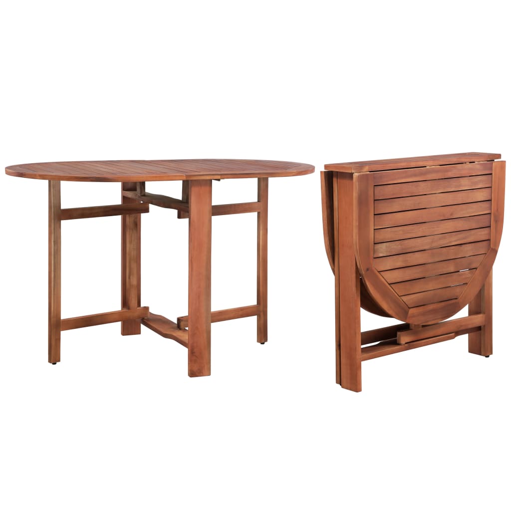 vidaXL Garden Table 120x70x74 cm Solid Acacia Wood - Brown
