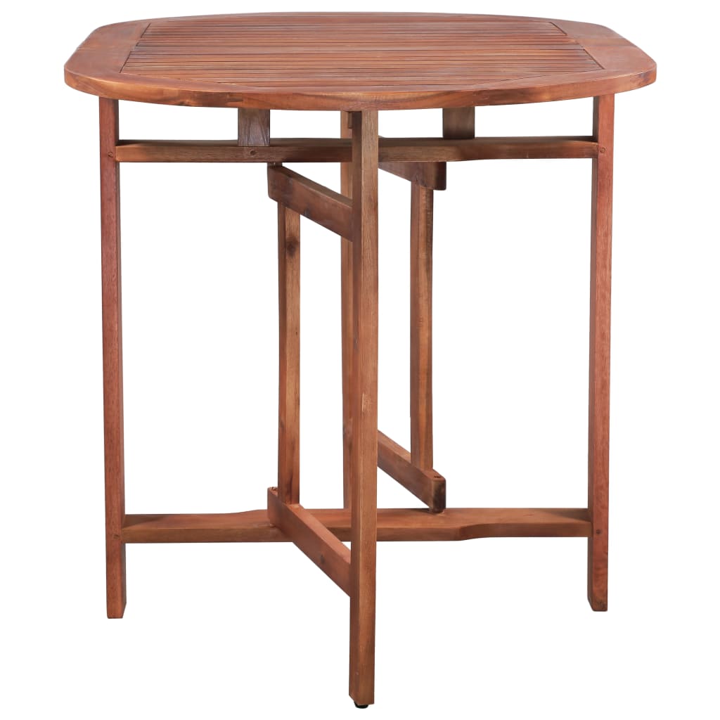 vidaXL Garden Table 120x70x74 cm Solid Acacia Wood - Brown