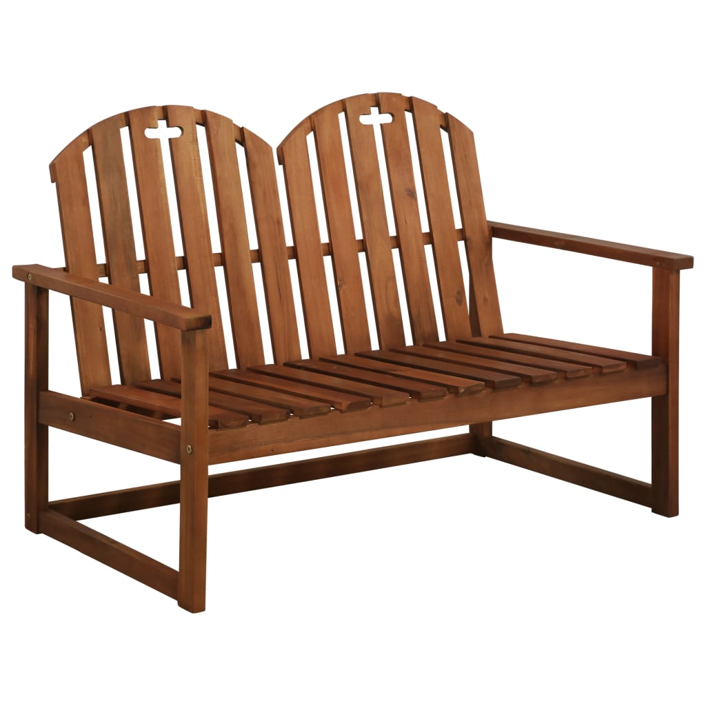 vidaXL Garden Bench 110 cm Solid Acacia Wood - Brown