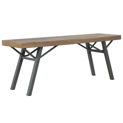 vidaXL Garden Bench 120 cm Solid Acacia Wood - Brown - 31808