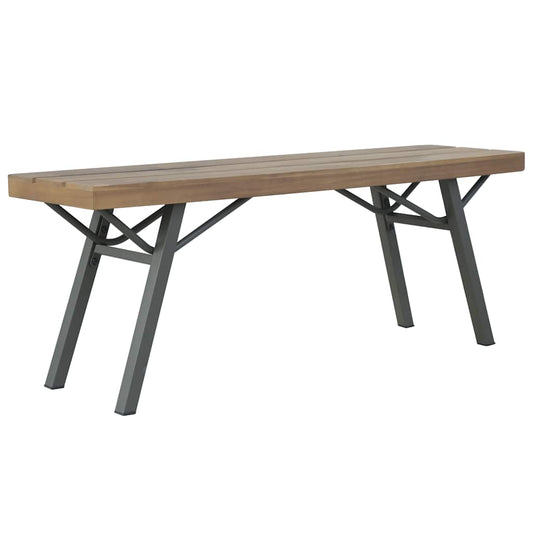 vidaXL Garden Bench 120 cm Solid Acacia Wood - Brown - 31808
