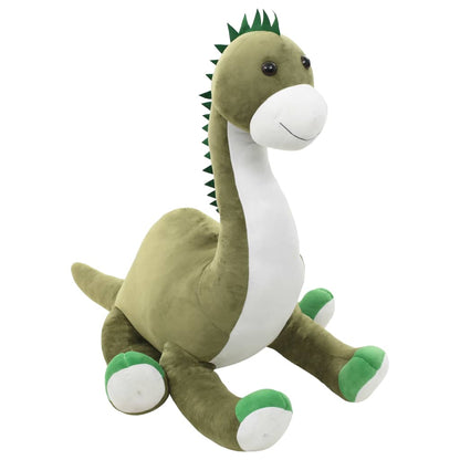 vidaXL Dinosaur Brontsaurus Cuddly Toy Plush Green - 100 x 65 cm