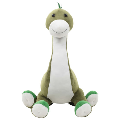 vidaXL Dinosaur Brontsaurus Cuddly Toy Plush Green - 100 x 65 cm