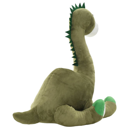 vidaXL Dinosaur Brontsaurus Cuddly Toy Plush Green - 100 x 65 cm