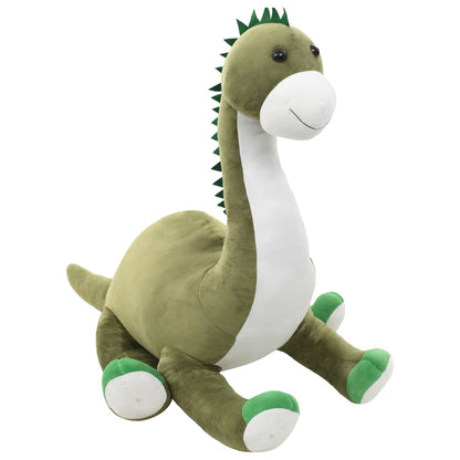 vidaXL Dinosaur Brontosaurus Cuddly Toy Plush Green - 120 x 130 cm