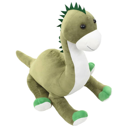 vidaXL Dinosaur Brontosaurus Cuddly Toy Plush Green - 120 x 130 cm