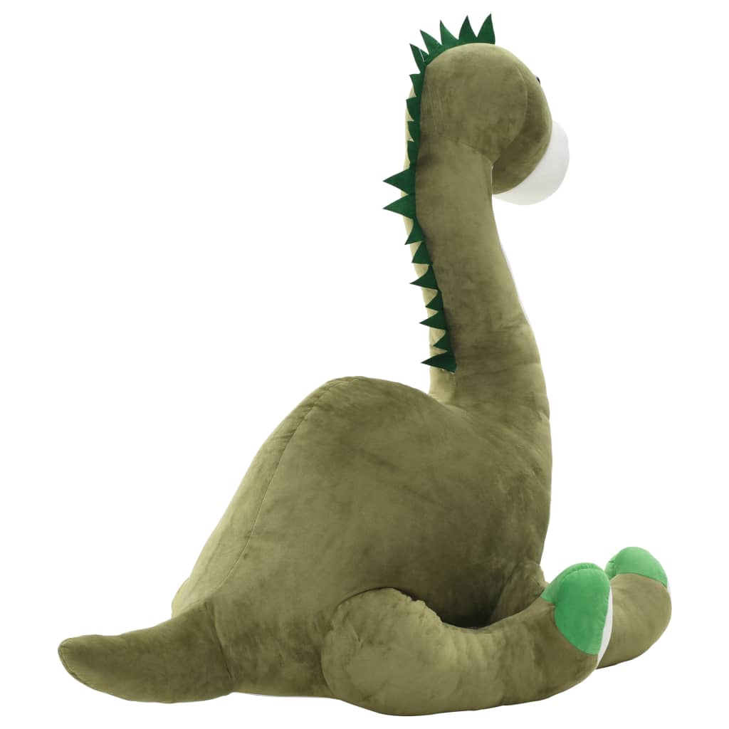 vidaXL Dinosaur Brontosaurus Cuddly Toy Plush Green - 120 x 130 cm