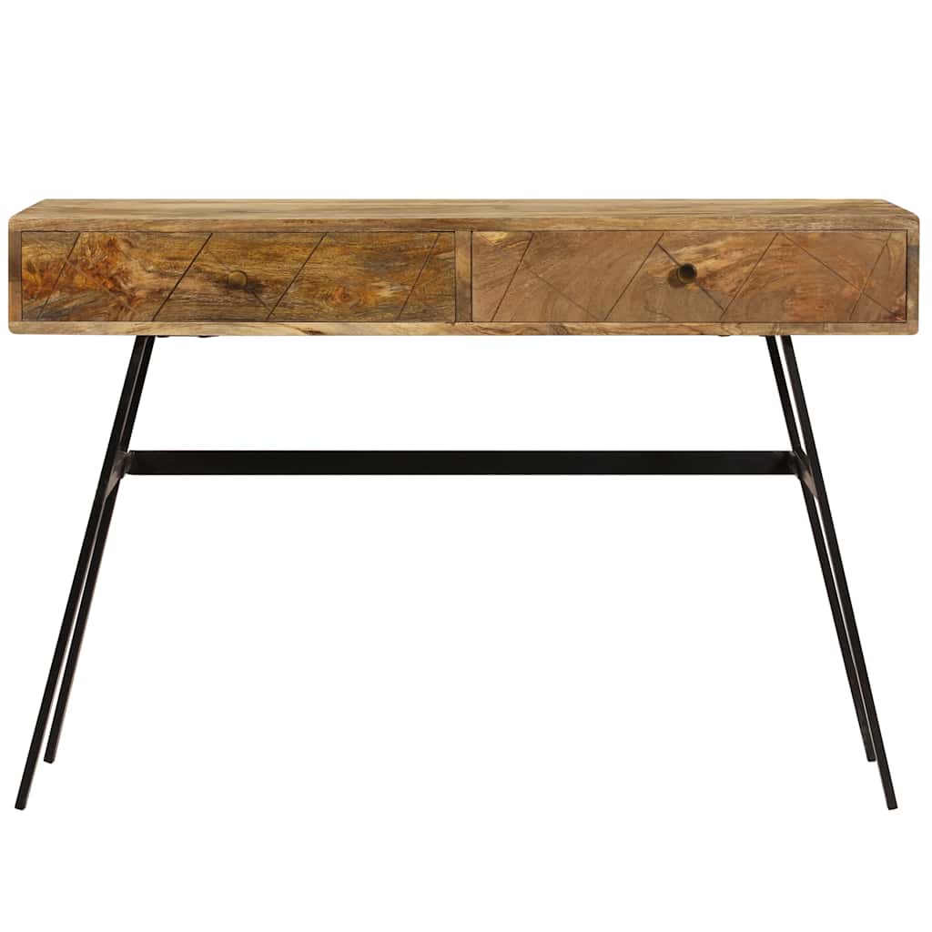 246718 vidaXL Writing desk with Drawers Solid Mango Wood 110x50x76 cm - Brown - 110 x 50 x 75 cm