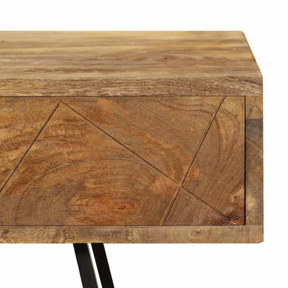 246718 vidaXL Writing desk with Drawers Solid Mango Wood 110x50x76 cm - Brown - 110 x 50 x 75 cm