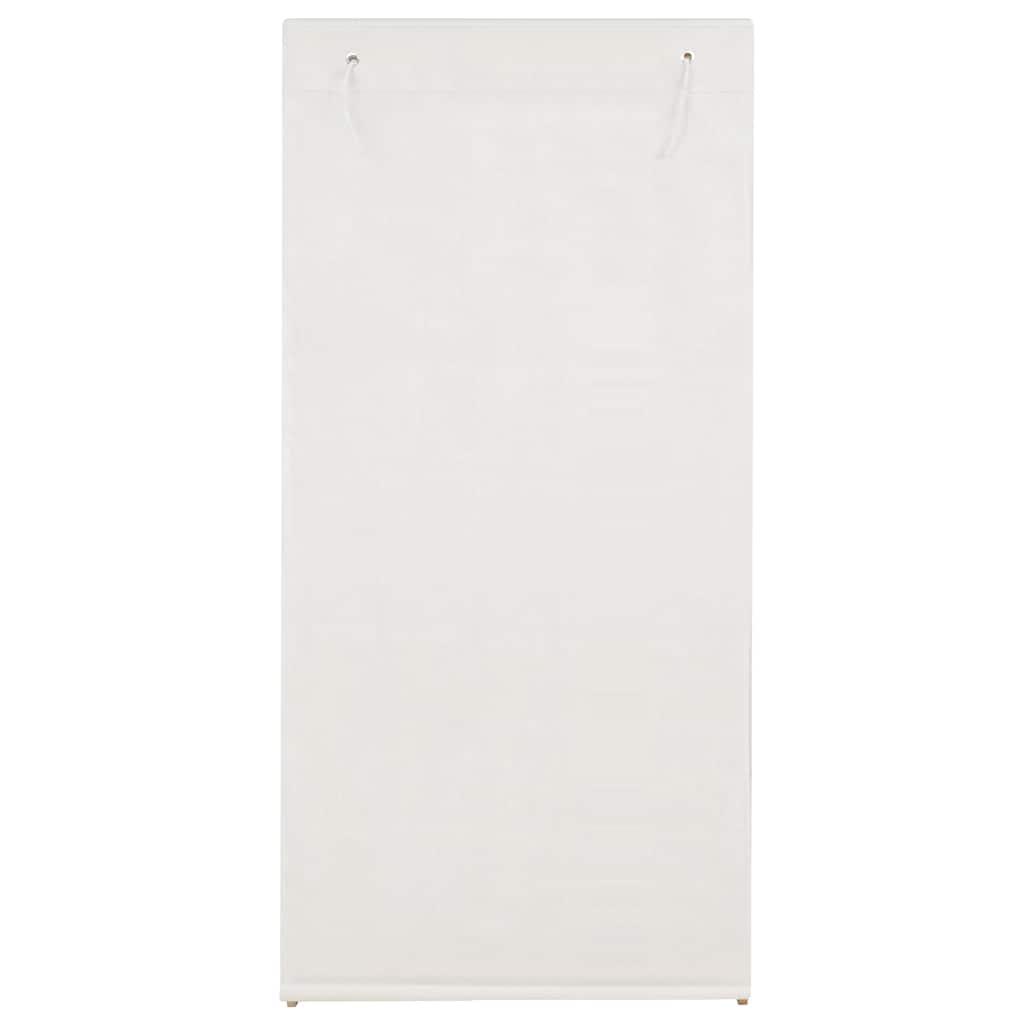 247107 vidaXL 3-Tier Clothes Wardrobe 79x40x170 cm - White